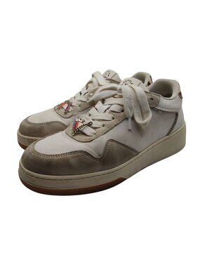 Loeffler Randall NY Women's Sneakers Suede & Canvas Animal Print Heel Size 8